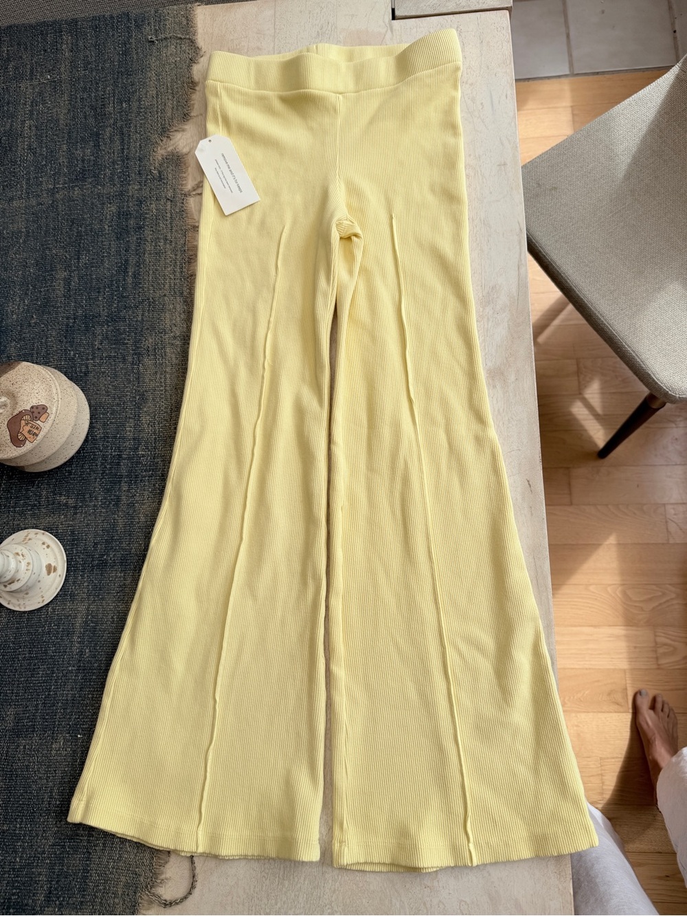 NWT Donni ribbed kick flare